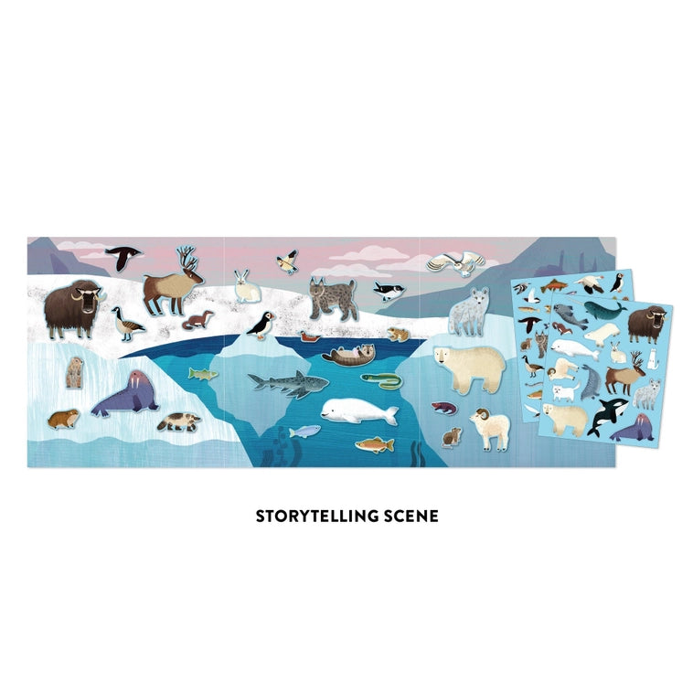 NEW // Arctic Life Sticker Play Reusable Activity Set by Mudpuppy