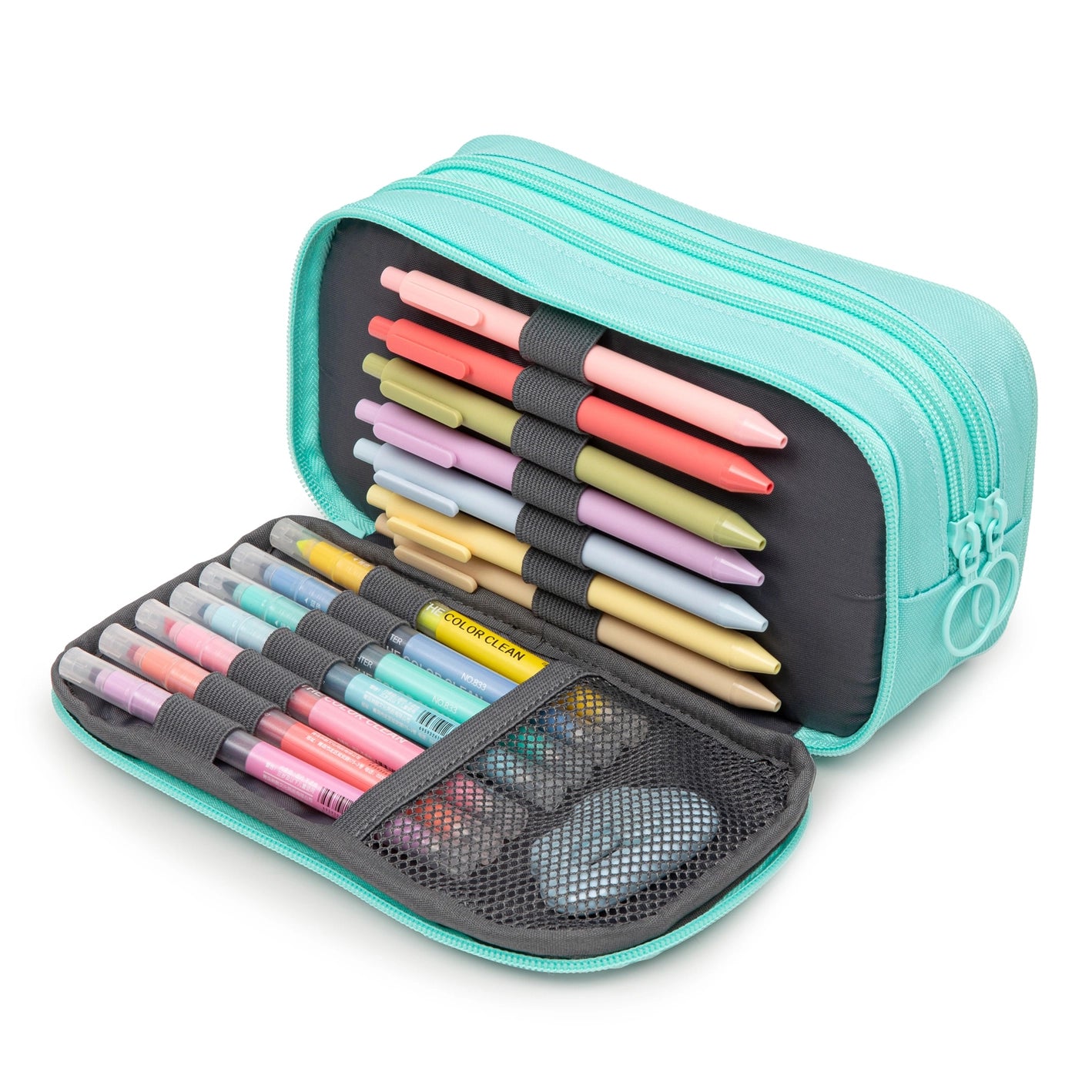 NEW // ZIPIT Half & Half Pencil Case - Four Colors