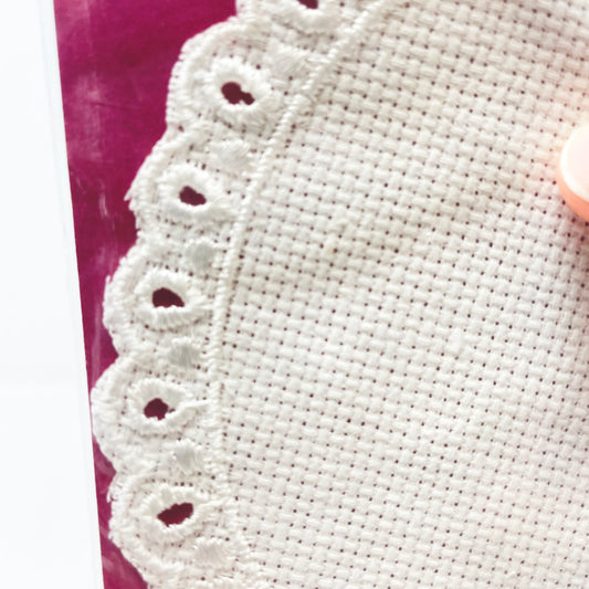 Crafter's Pride - Eyelet Trim - 4" x 5" Oval- You Choose