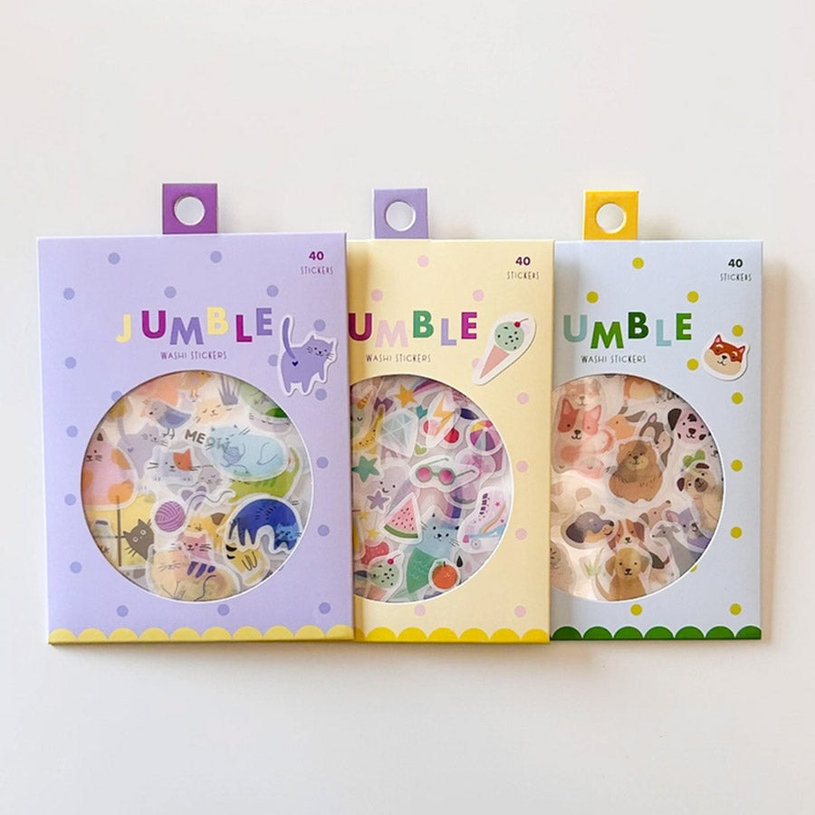 NEW // Girl of All Work Jumble Washi Sticker Packs