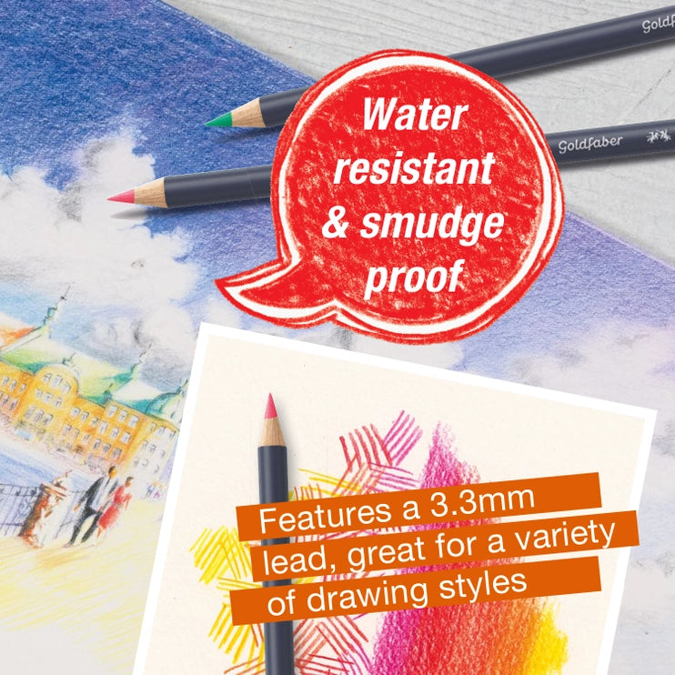 NEW // Faber-Castell Goldfaber Color Pencils, Box of 24