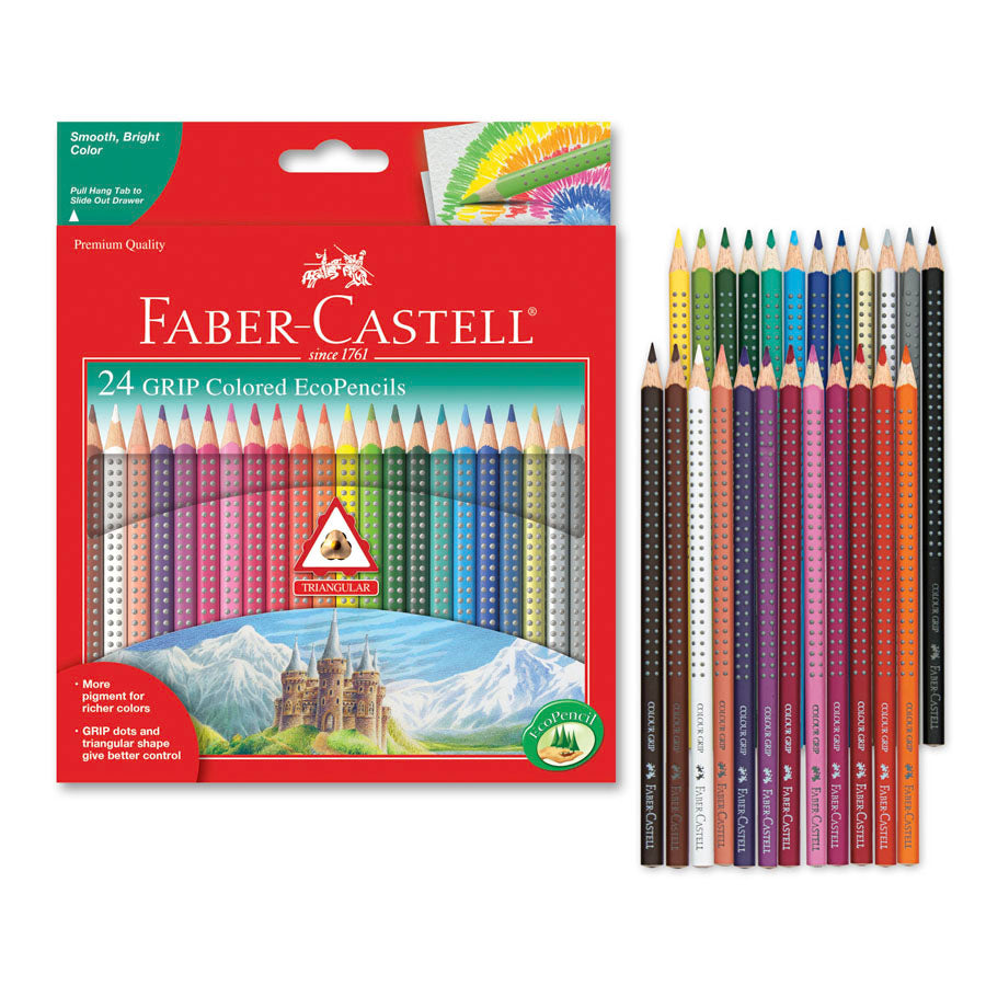 NEW // Faber-Castell Grip EcoPencils (24)