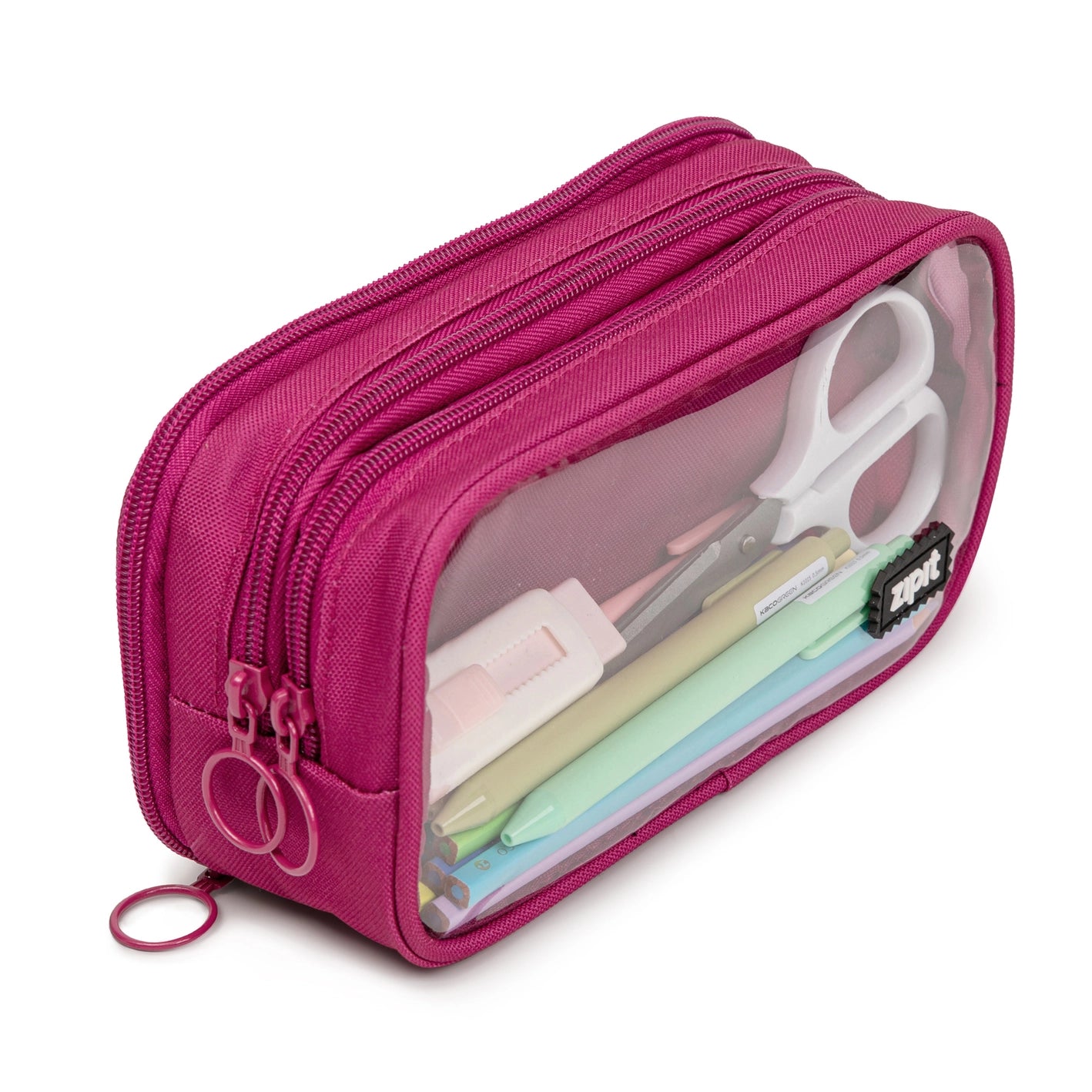 NEW // ZIPIT Half & Half Pencil Case - Four Colors