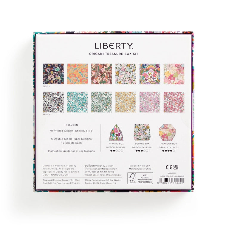 NEW // Liberty Origami Treasure Box Kit