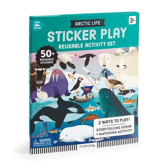 NEW // Arctic Life Sticker Play Reusable Activity Set by Mudpuppy