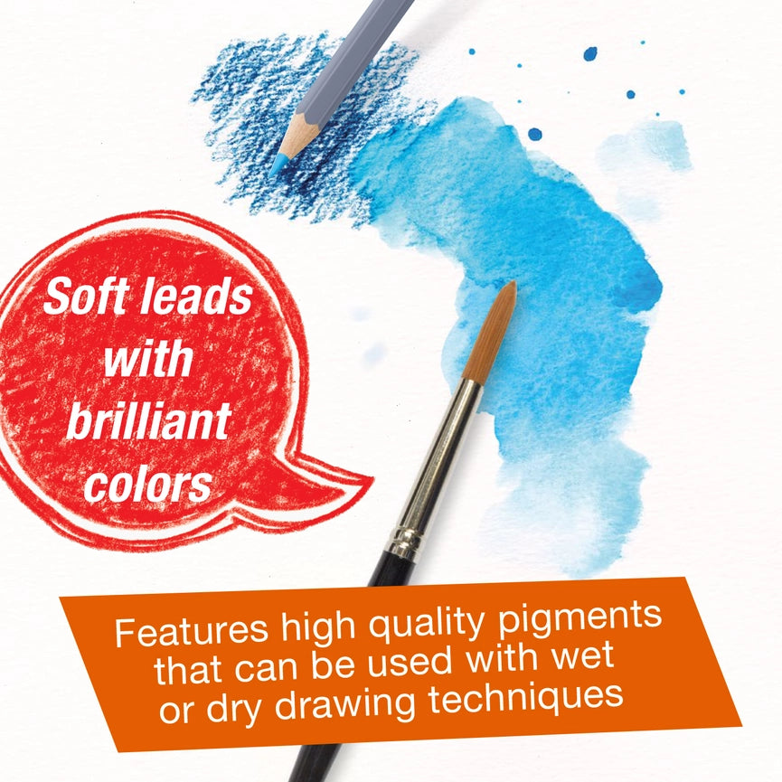 NEW // Faber-Castell Goldfaber Aqua Watercolor Pencils, Box of 24