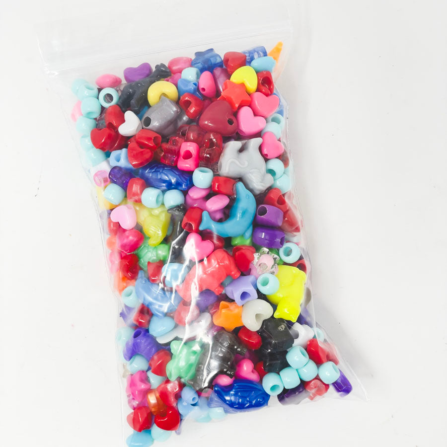 Plastic Stars/Animals/Hearts Bead Pack