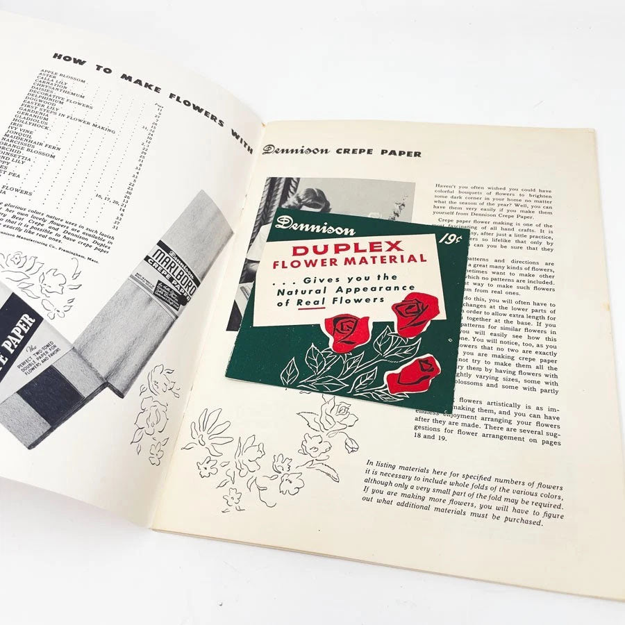Dennison How To Make Flowers Book