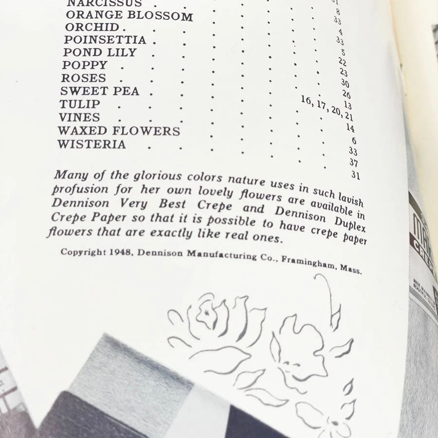 Dennison How To Make Flowers Book