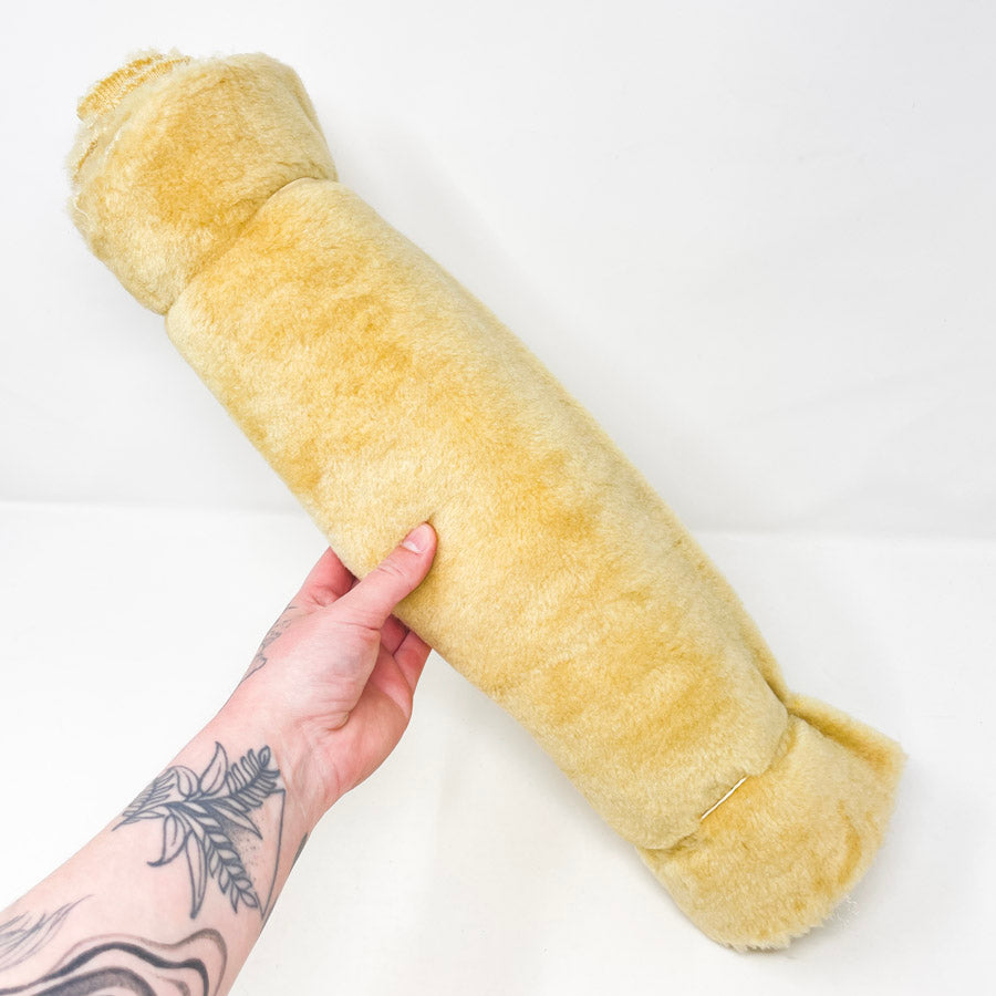 17" x 60" Tan Faux Fur