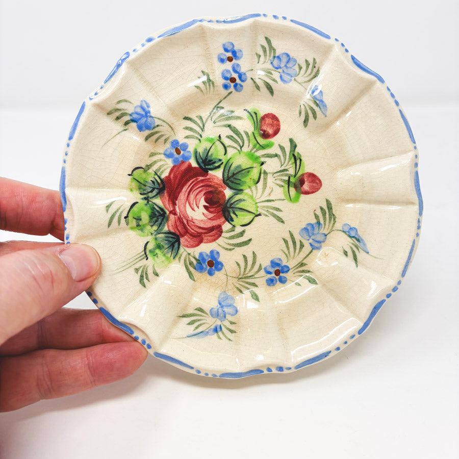 Vintage Majolica Compote Pedestal Dish