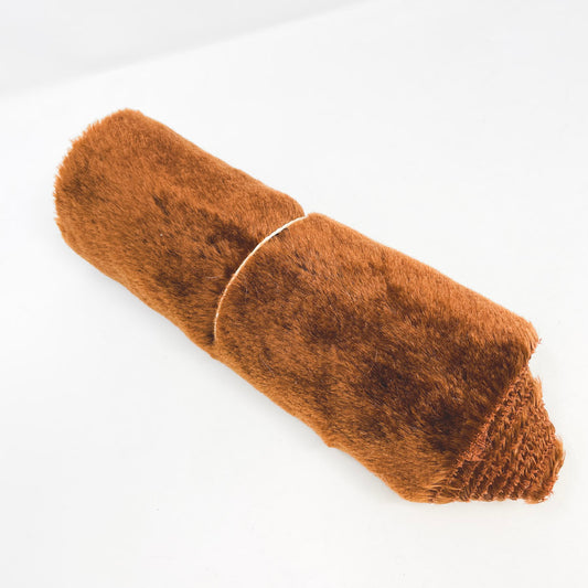 9" x 52" Warm Brown Faux Fur