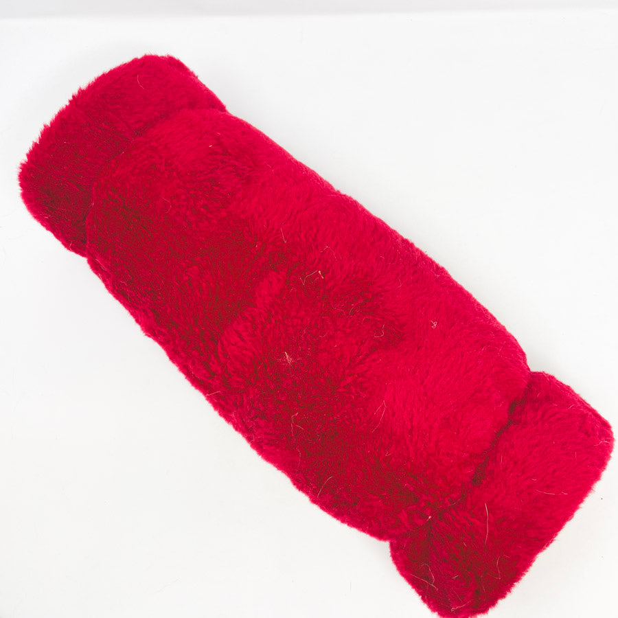 36" x 60" Red Faux Fur