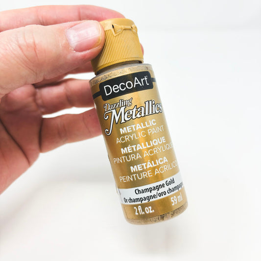 Deco Art Champagne Gold Metallic Acrylic Paint - 2 oz