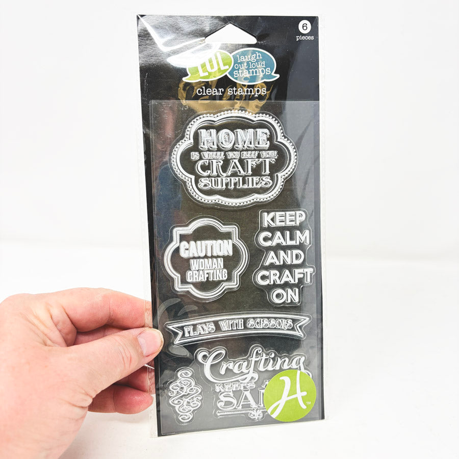 Laugh Out Loud Clear Stamps - Crafty Quotes