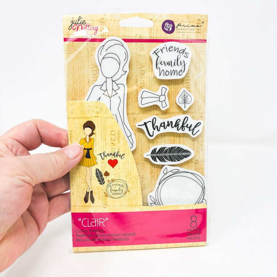Julie Nutting "Clair" Cling Rubber Stamps