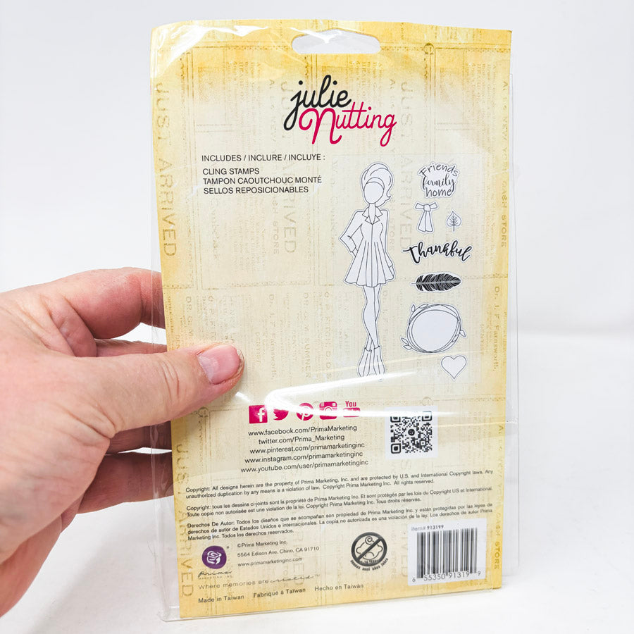 Julie Nutting "Clair" Cling Rubber Stamps