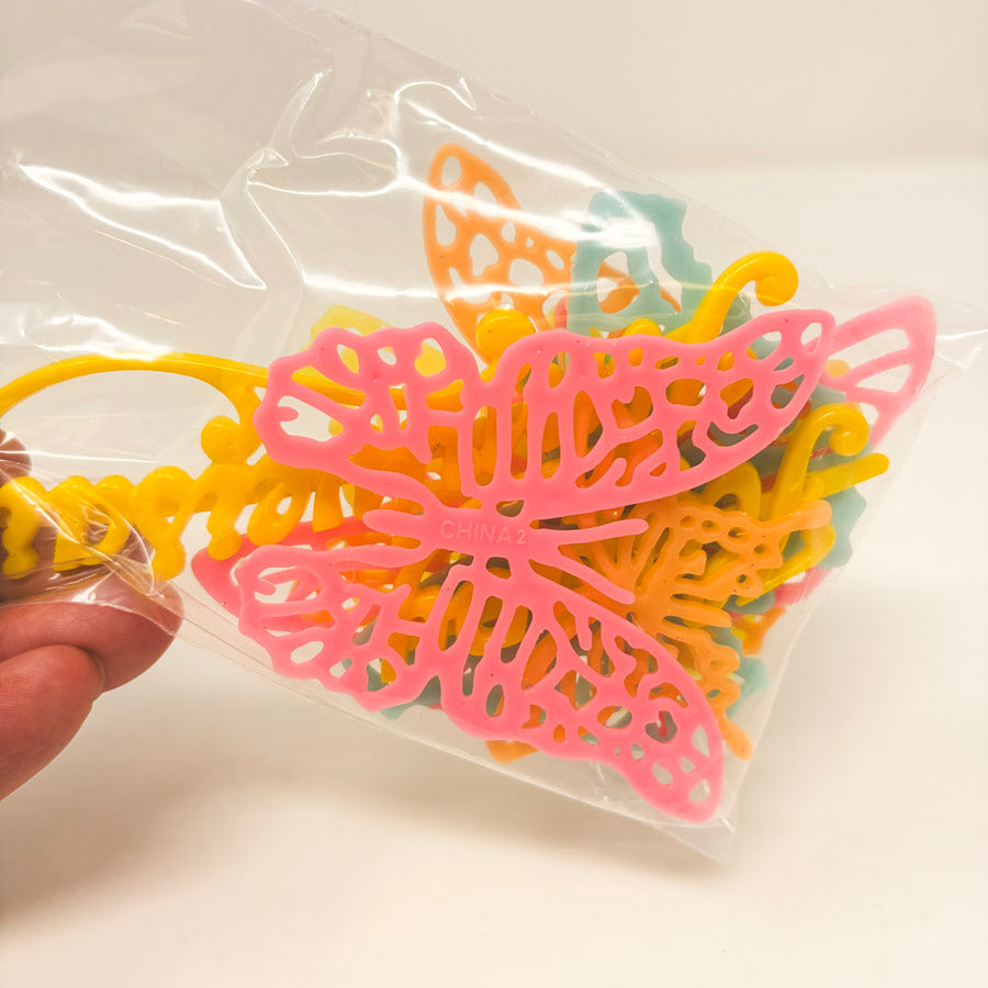 Plastic Butterflies and Celebration Pieces