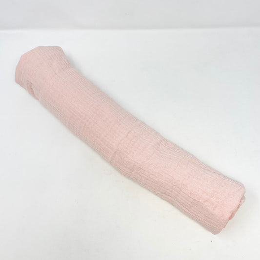 1 yds x 50" Pink Muslin/Cotton Double Gauze Fabric
