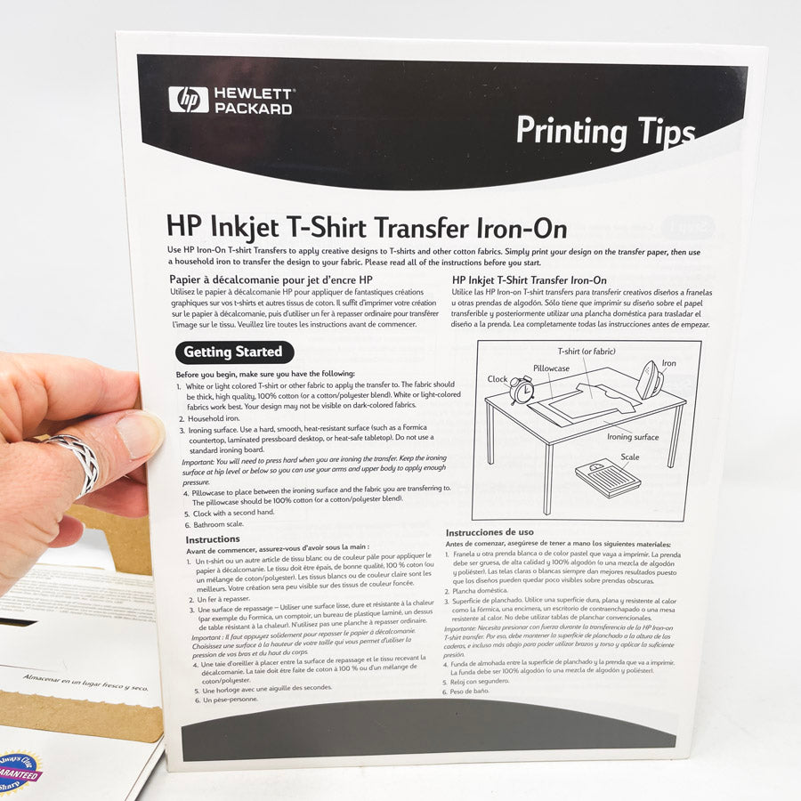HP Inkjet T-Shirt Transfer Iron-On