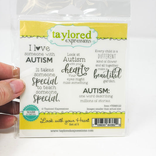 Taylored Expressions Cling Stamps - Look With Your Heart
