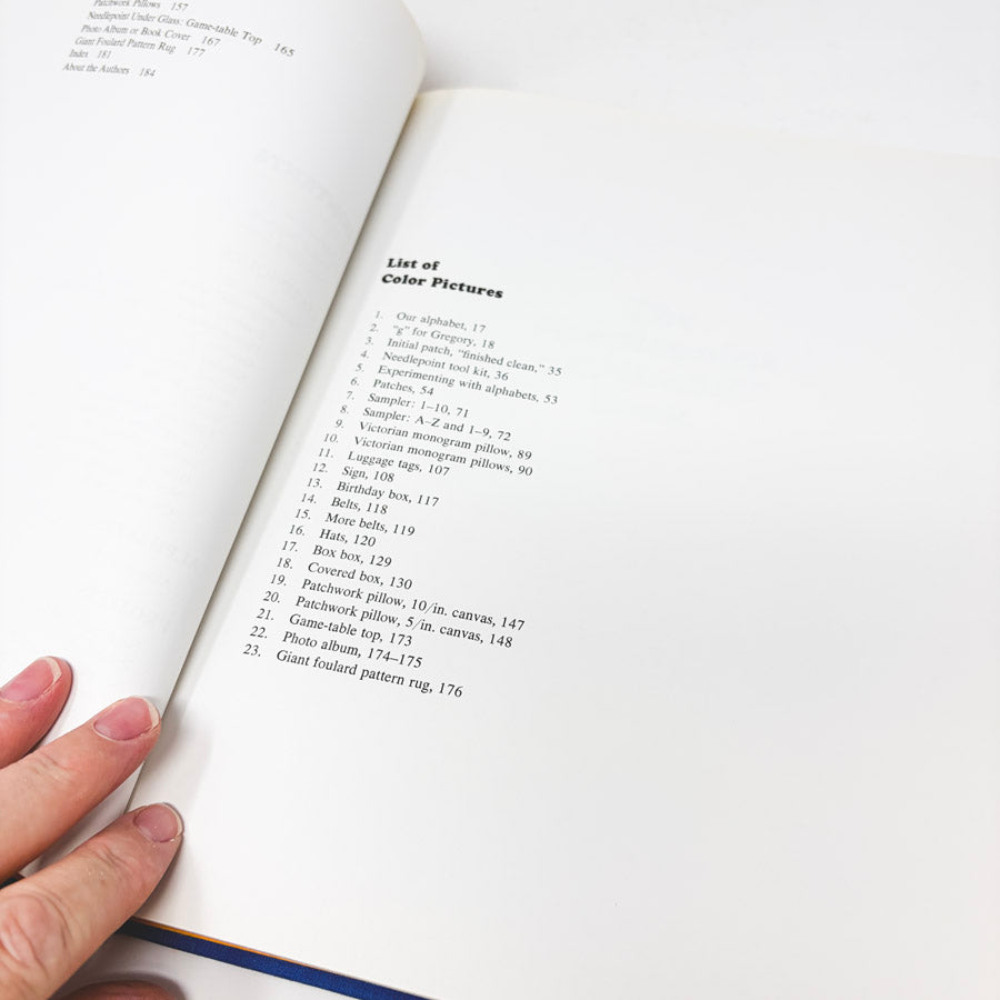 The Needlepoint Alphabet Book by Mary & Gary Gladstone
