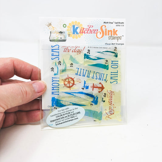Kitchen Sink Clear Stamps – Multi Step Sail Boats