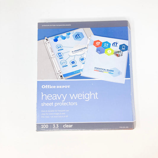 Heavy Weight Sheet Protectors by Office Depot