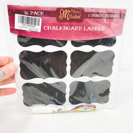 36 Pack Chalkboard Labels