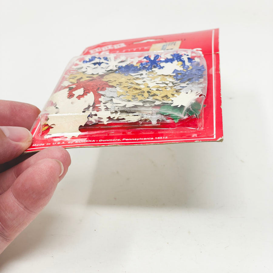 Vintage Eureka Gummed Foil Snowflake Seals