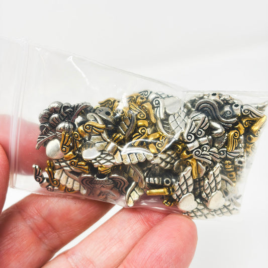 Asst Angel Wing Metal Beads
