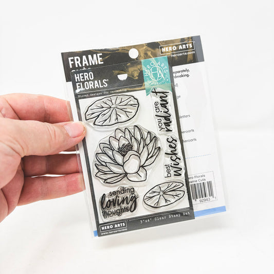 Hero Arts Cling Stamp & Die Set - Hero Florals Lotus