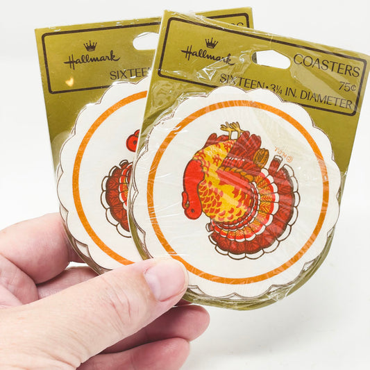 Vintage Hallmark Turkey Coasters