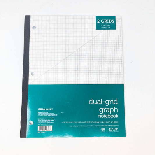 Dual Grid Graph Paper Notebook