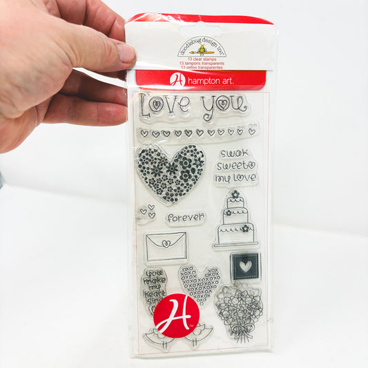 Doodlebug Designs Clear Stamp Set – Love Life