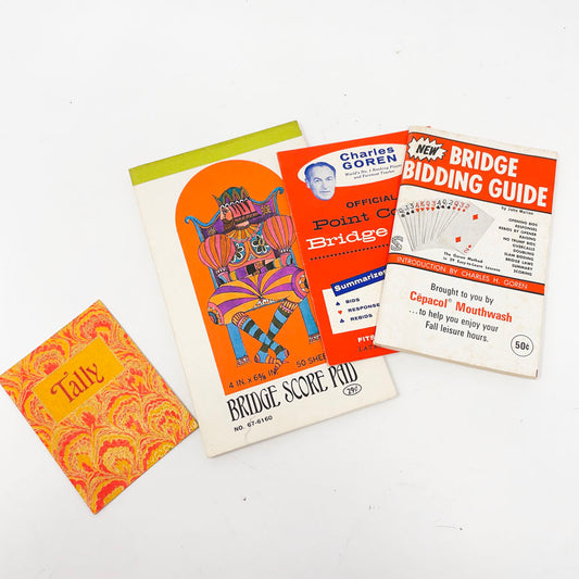 Vintage Bridge Scoring & Bidding Bundle