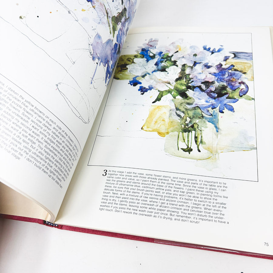 Flower Painting in Watercolor Book by Charles Reid