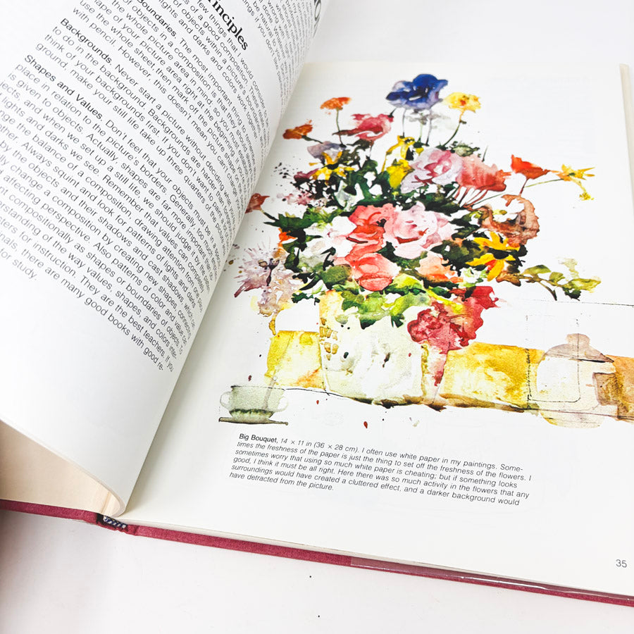 Flower Painting in Watercolor Book by Charles Reid