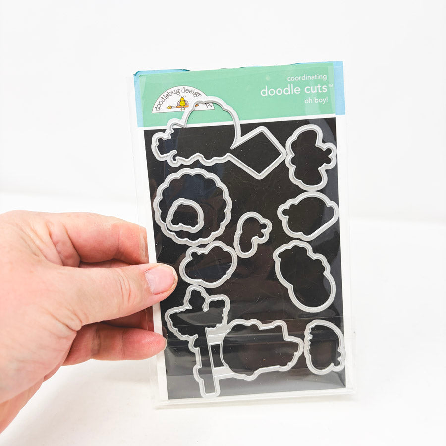 Doodlebug Designs Clear Stamp & Die Set – Oh Boy