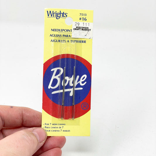 Wrights Boye Needlepoint Needles - Size 16 (2)