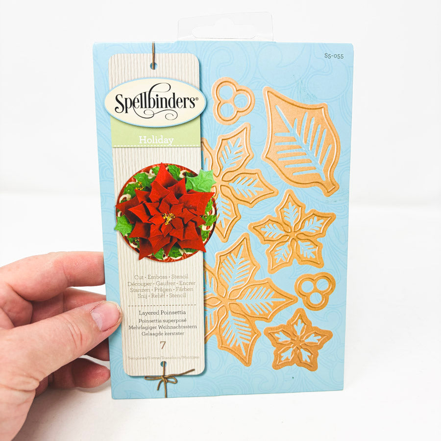 Layered Poinsettia – Spellbinders Cutting Die