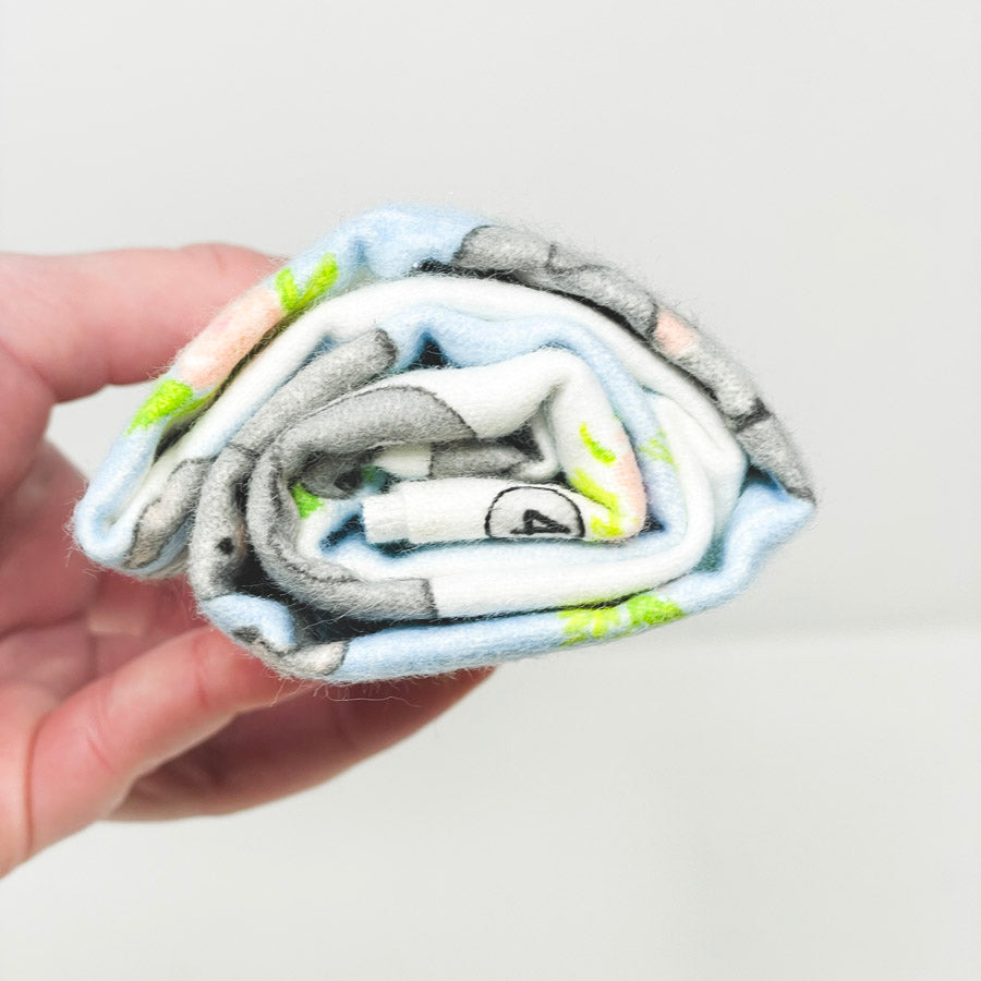 0.8 Yd. Elephants Flannel Fabric Remnant