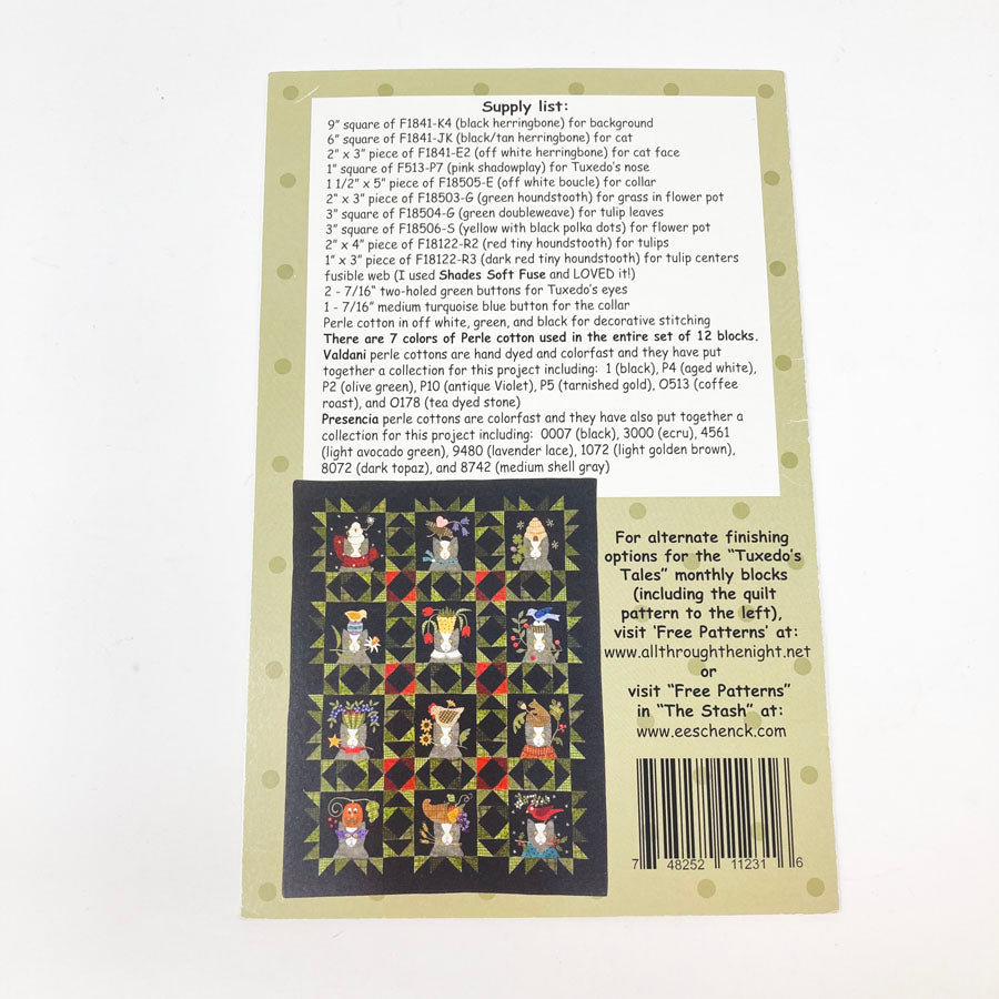 Tuxedo Tales - All Through the Night Quilt Blocks - Pick a Design