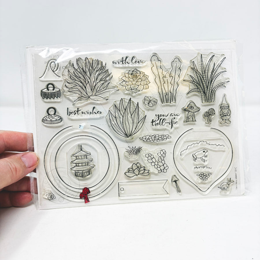 Geo Bowl – Hero Arts Clear Stamp & Die Set