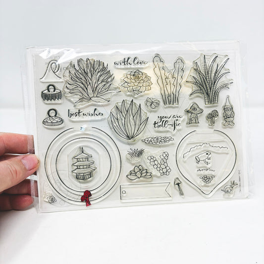 Geo Bowl – Hero Arts Clear Stamp & Die Set