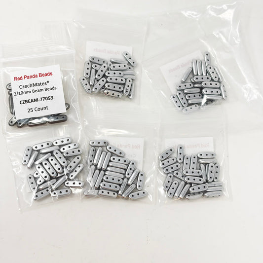 CzechMates 3/10mm CZBEAM-K0170 Beam Bead Bundle - Red Panda Beads
