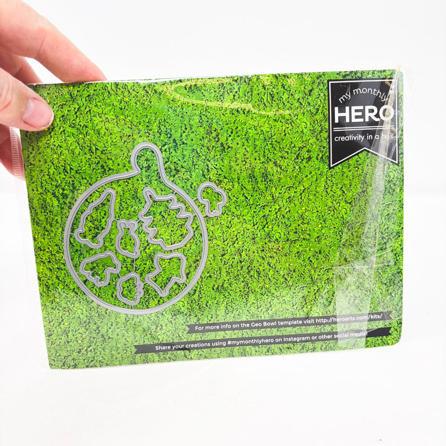 Geo Bowl – Hero Arts Clear Stamp & Die Set