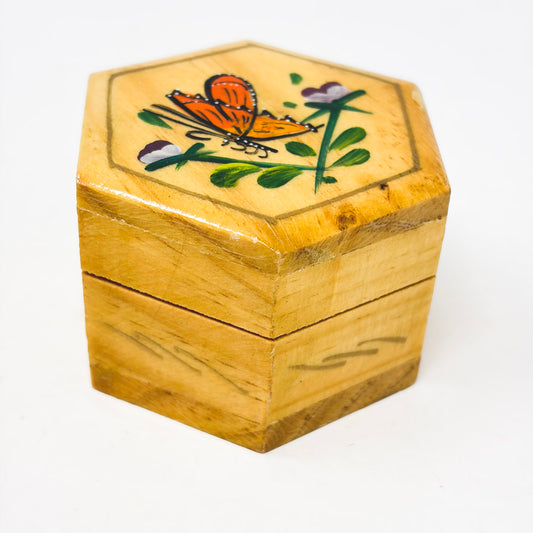 Vintage Souvenir Wood Box