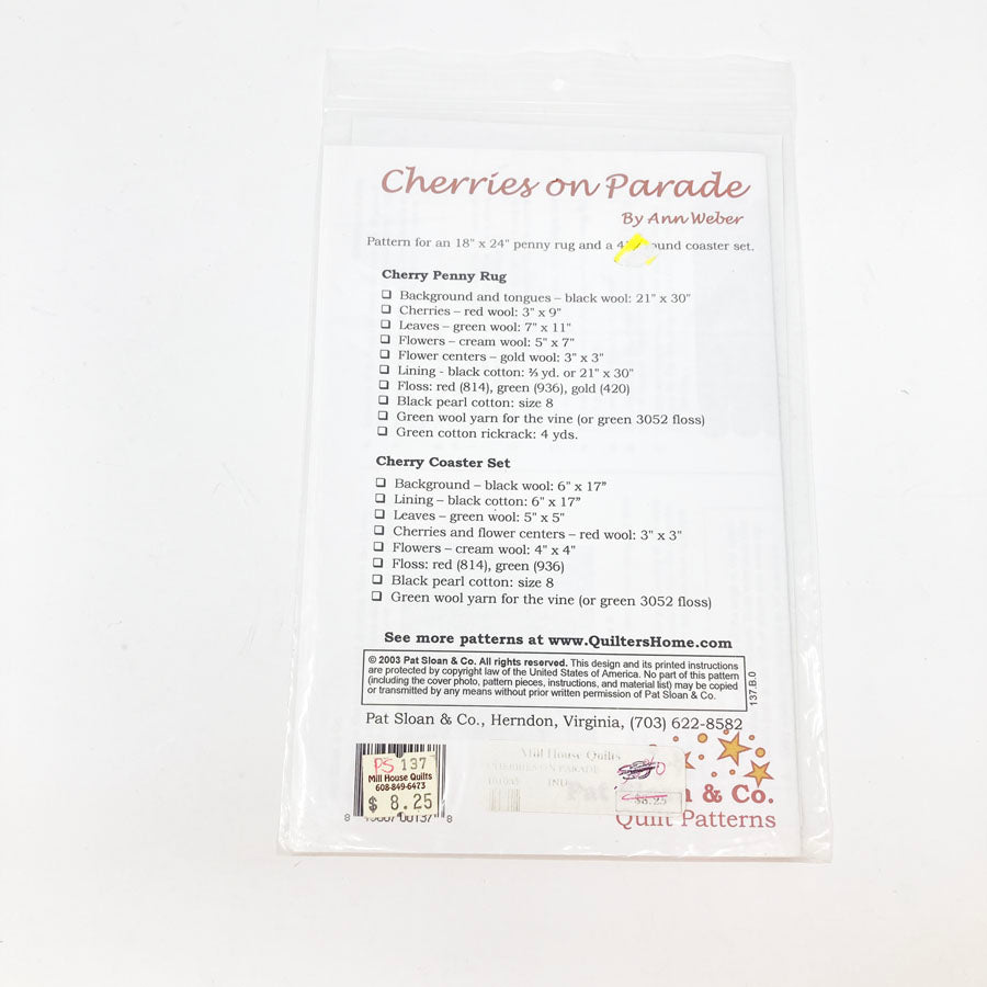 Cherries on Parade Sewing Pattern by Pat Sloan & Co.