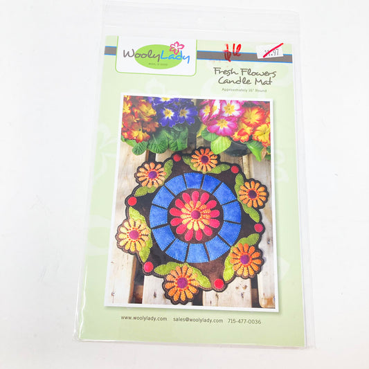 Fresh Flowers Candle Mat Sewing Pattern by Wooly Lady